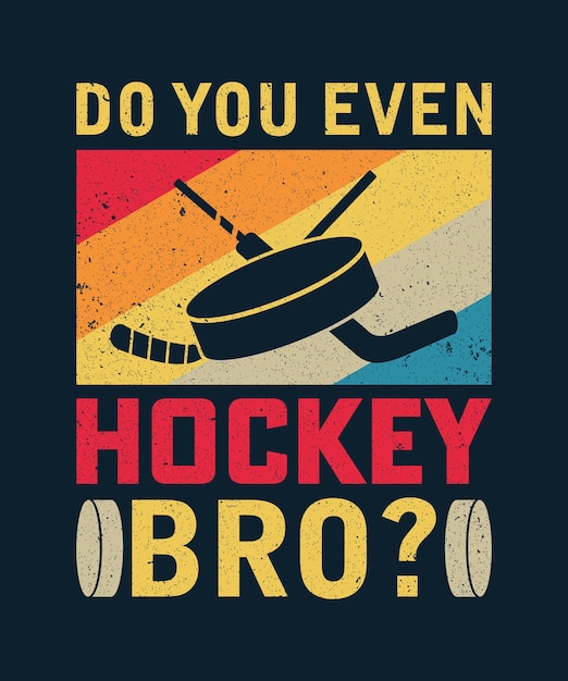 Vector ijshockey tshirt ontwerp hockey vector