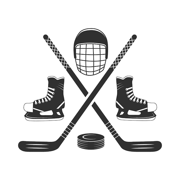 Ijshockey Vector Hockey illustratie Sport illustratie Hockey vector Ijshockey silhouet