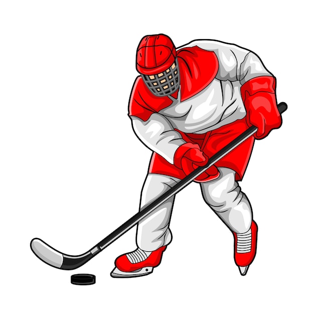 Vector ijshockeyspeler