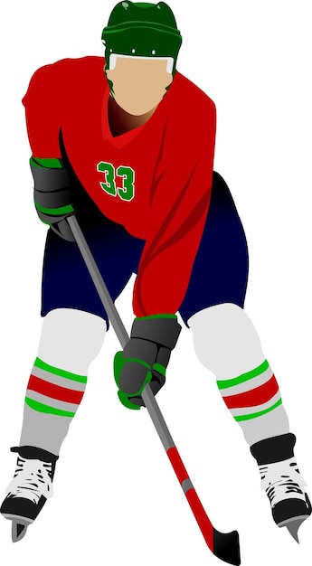 IJshockeyspelers Vector illustratie