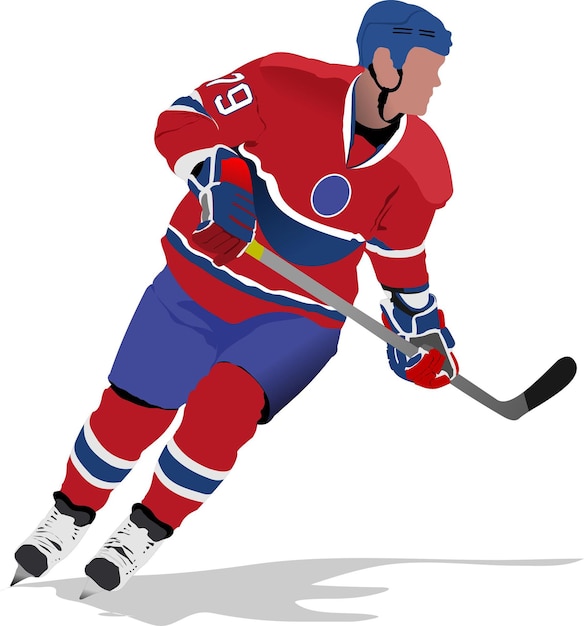 IJshockeyspelers Vector illustratie