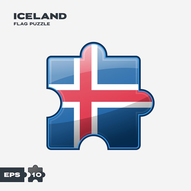 IJsland Vlag Puzzel