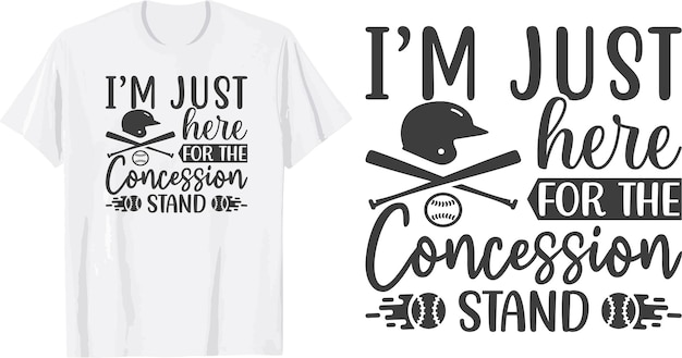 Ik ben hier gewoon voor de concessie Stand SVG t shirt design