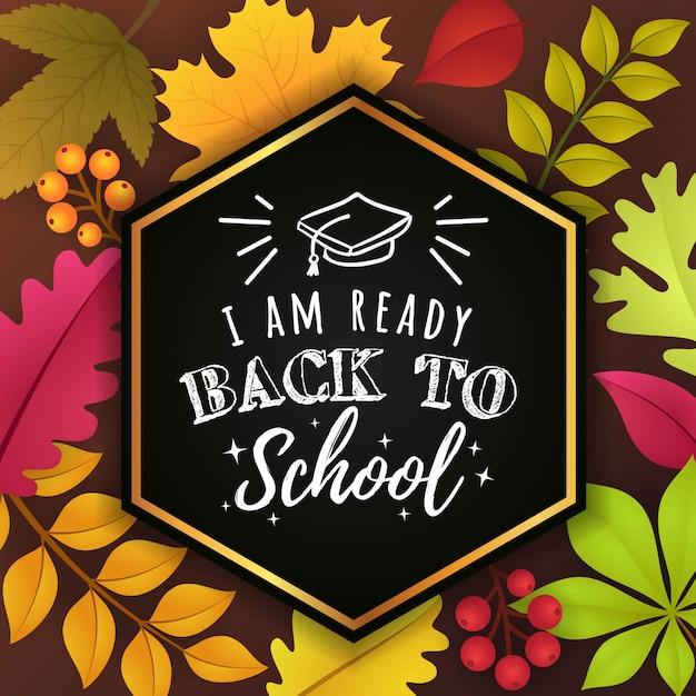 Ik ben Ready Back to School Poster Design