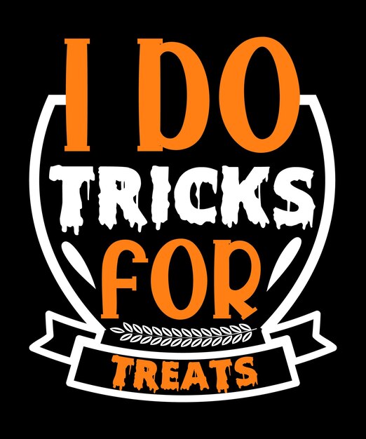 Ik doe trucs voor traktaties Halloween T-shirtontwerp