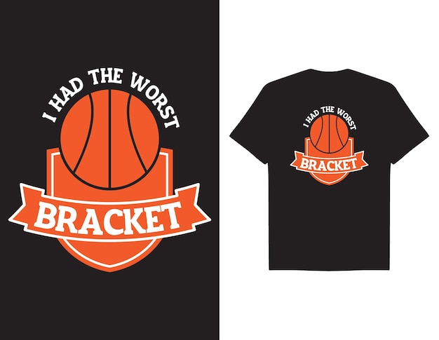 Ik had het ergste Typografie-t-shirt van de dag van de bracket march madness