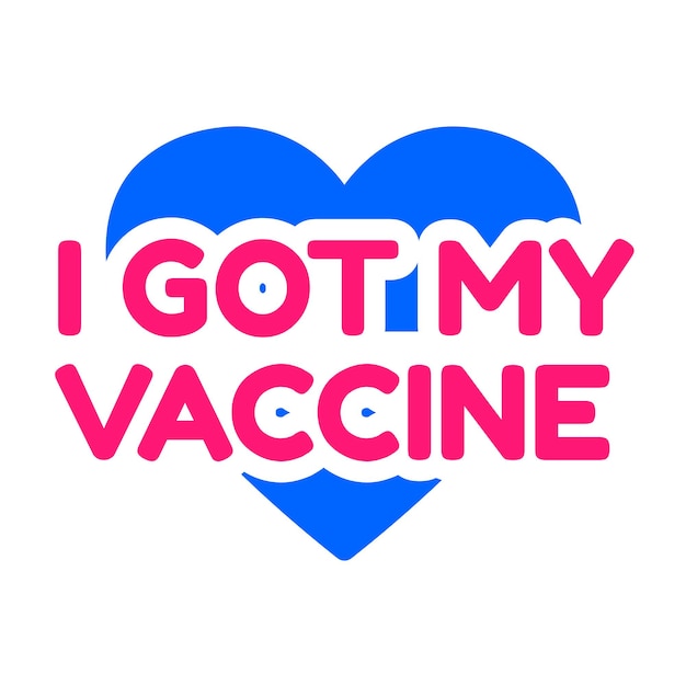 Ik heb mijn vaccin sticker teken