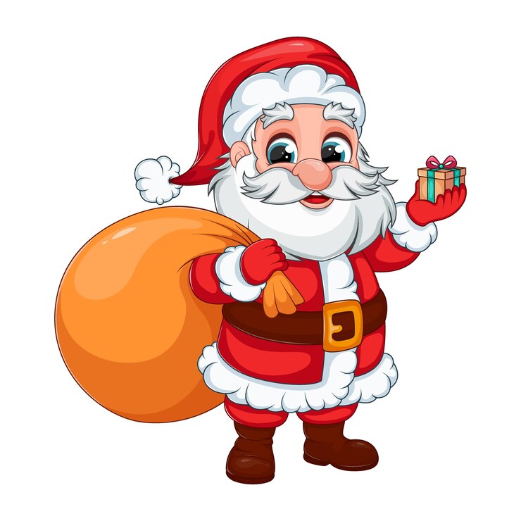 Ik wens je een vrolijk kerstfeest en een gelukkig nieuwjaar met de kerstman.