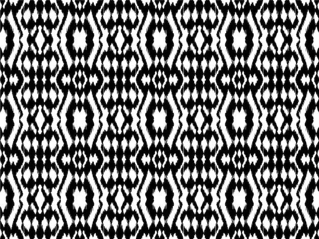 Vector ikat geometric folklore ornament tribal ethnic vector texture seamless striped pattern