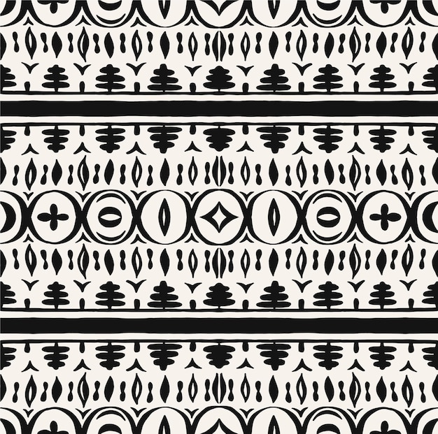 Ornamento geometrico del folklore ikat trama vettoriale etnico tribale motivo a strisce senza cuciture