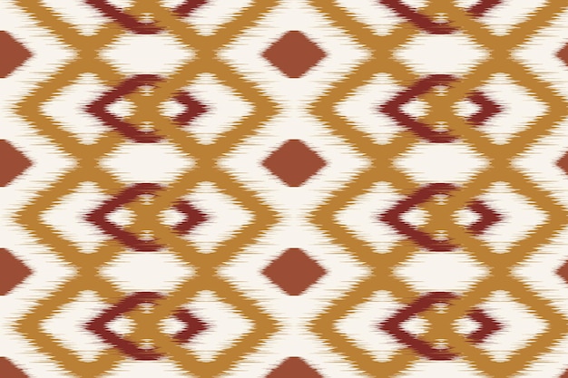 Ikat handwerk stof textiel Naadloos patroon door tribale ikat motieven Etnische handwerk abstracte vector Ikat stof traditionele weefstijl ontwerp voor kussen stof kleding tapijt gordijn