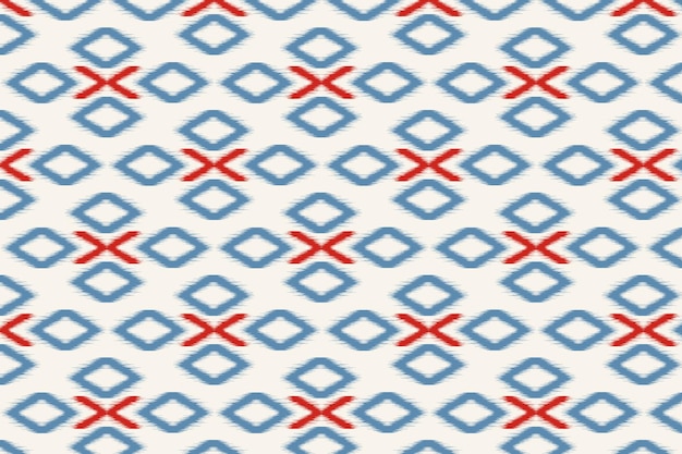 Ikat handwerk stof textiel Naadloos patroon door tribale ikat motieven Etnische handwerk abstracte vector Ikat stof traditionele weefstijl ontwerp voor kussen stof kleding tapijt gordijn