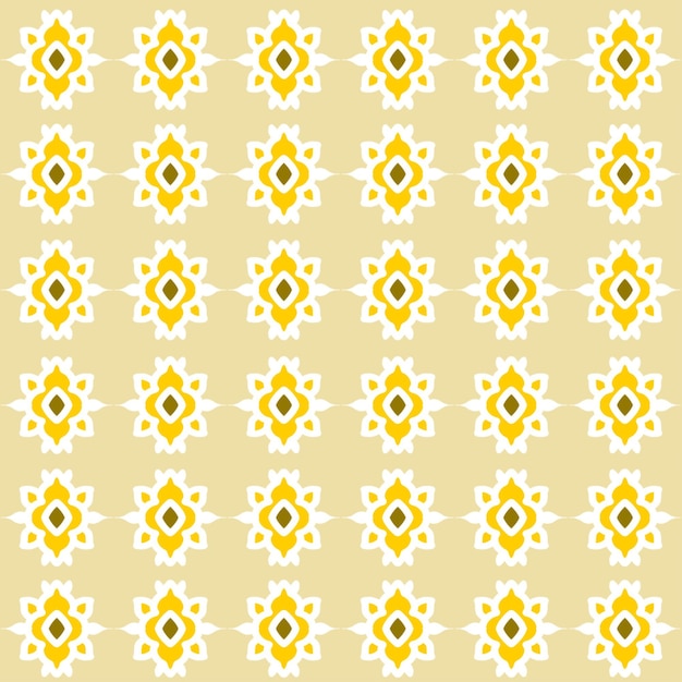 Ikat Ornament Ethnic Vector Seamless Pattern