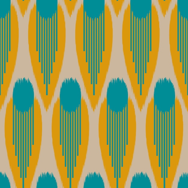 Ikat seamless pattern design per tessuto