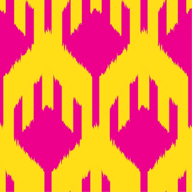 Ikat seamless pattern design per tessuto