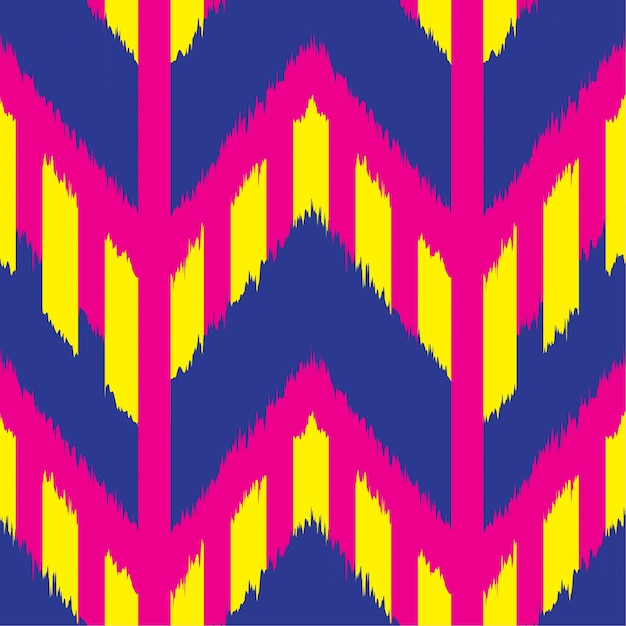 Ikat seamless pattern design per tessuto