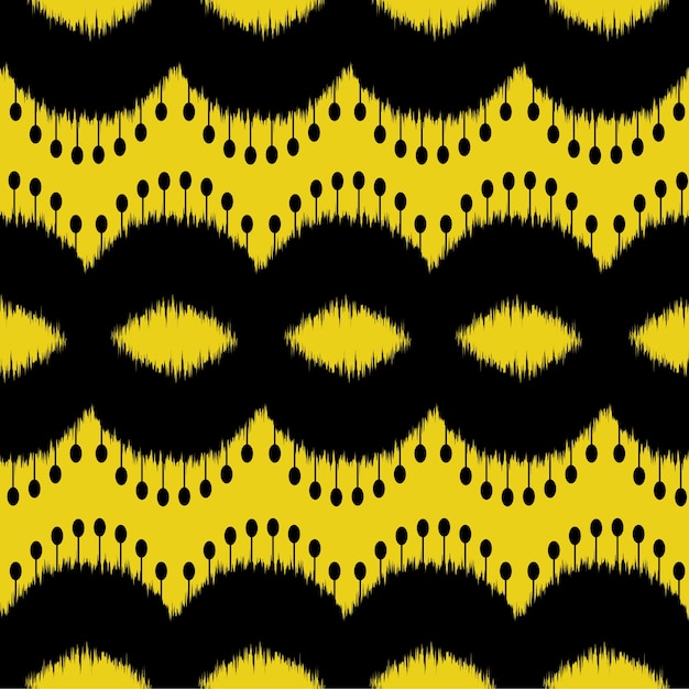 Ikat seamless pattern design per tessuto