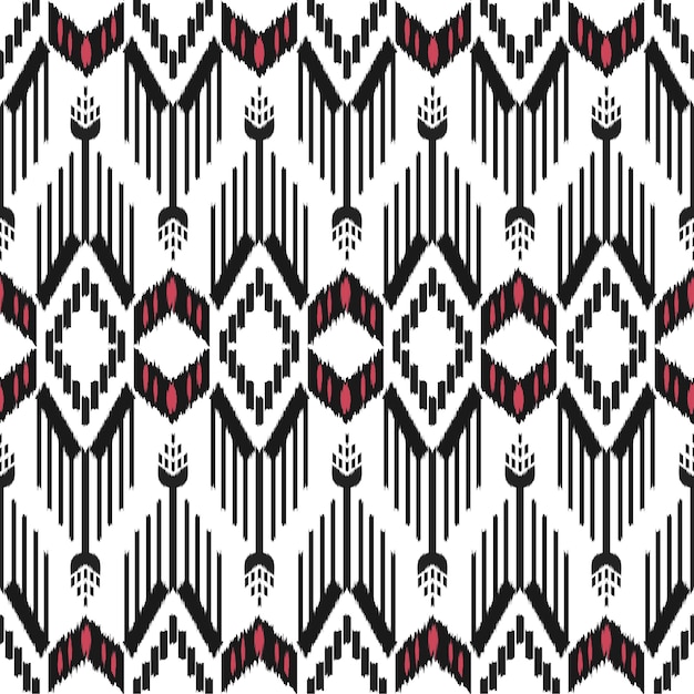 Ikat seamless pattern design