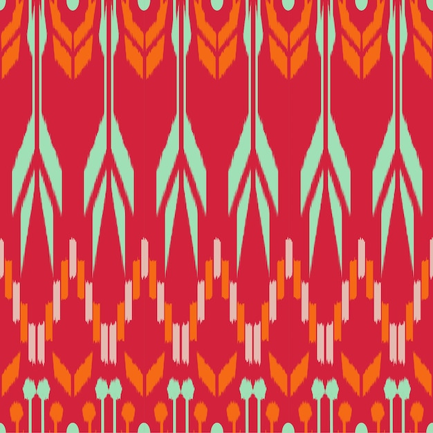 Ikat seamless pattern design