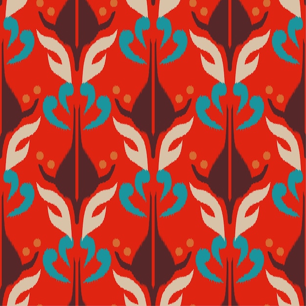 Ikat seamless pattern