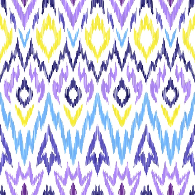 Ikat seamless pattern