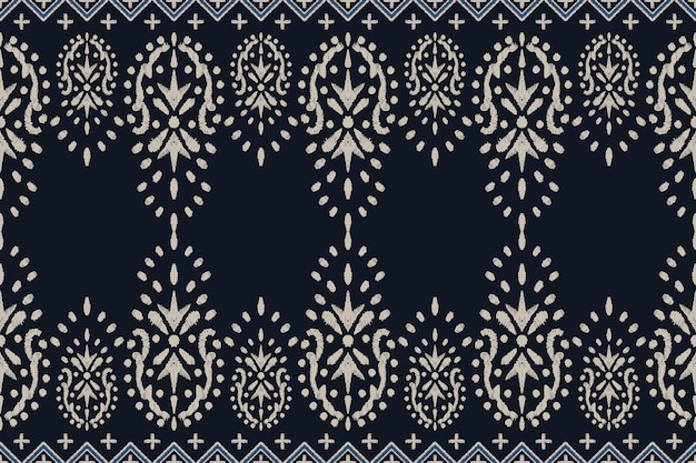 Ikat tribal Indian seamless pattern Ethnic Aztec fabric carpet mandala ornament native boho chevron