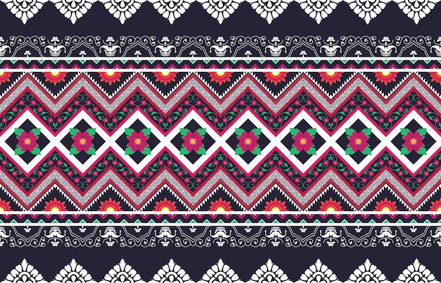 Ikat tribal naadloze bloemmotief etnische Azteekse stof tapijt mandala sieraad inheemse boho chevron textiel geometrische Oosterse tranditional borduurwerk stijl