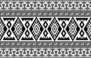 Premium Vector | Ikat tribal seamless pattern ethnic aztec fabric carpet  mandala ornament native boho chevron textile geometric oriental  tranditional abstract embroidery background