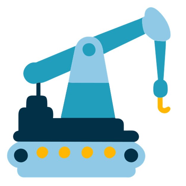 ikone van het boorplatform gekleurde vormen