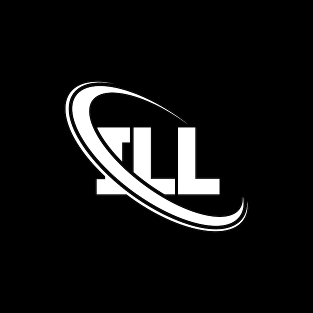 ILL logo ILL letter ILL letter logo ontwerp Initialen ILL logo gekoppeld aan cirkel en hoofdletters monogram logo ILL typografie voor technologiebedrijf en vastgoedmerk