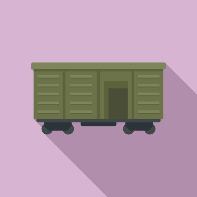 Illegal immigrants wagon icon flat illustration of illegal immigrants wagon vector icon for web design