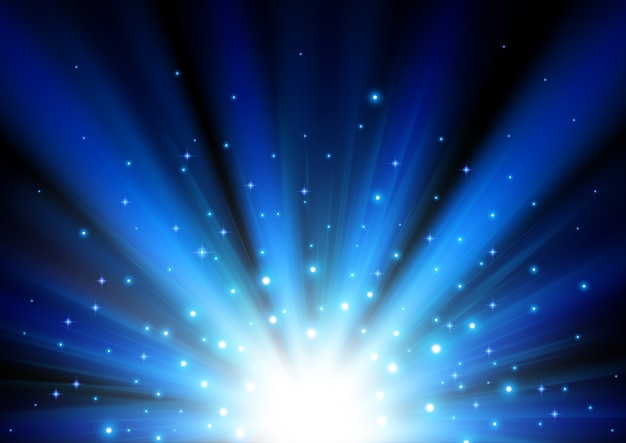 Illuminated blue light background