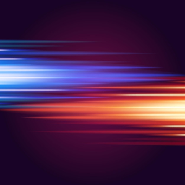 Vector illuminated purple red stripes transitions blurred gradient futuristic background template vector