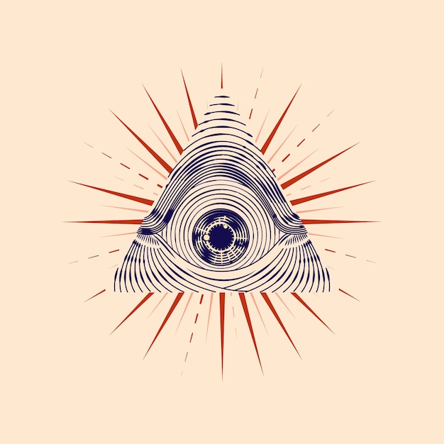 Vector illuminati symbool illustratie