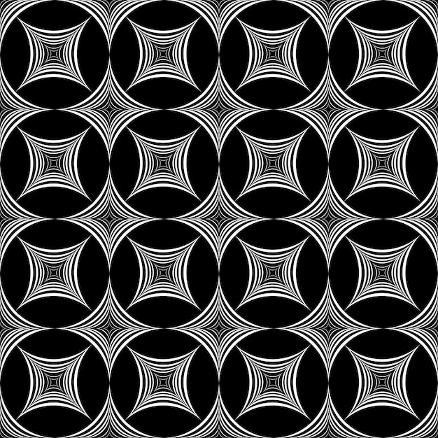 Illusion geometric pattern  a seamless vector background