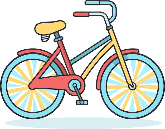 Иллюстрированный вектор велосипедного насоса Векторная графика материала рамы велосипеда