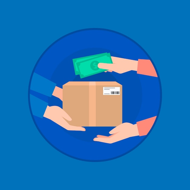 Illustrated cash on delivery