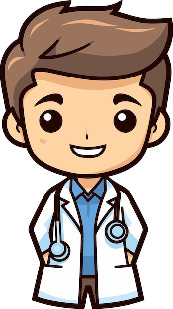 Illustrated Doctors Healthcare Scenes in Vectors Doctor Vector Graphics Artistic Medical Details