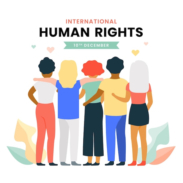 Illustrated international human right day