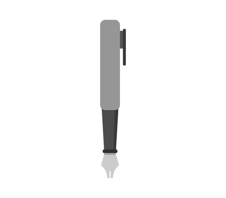 Vector illustrated pen
