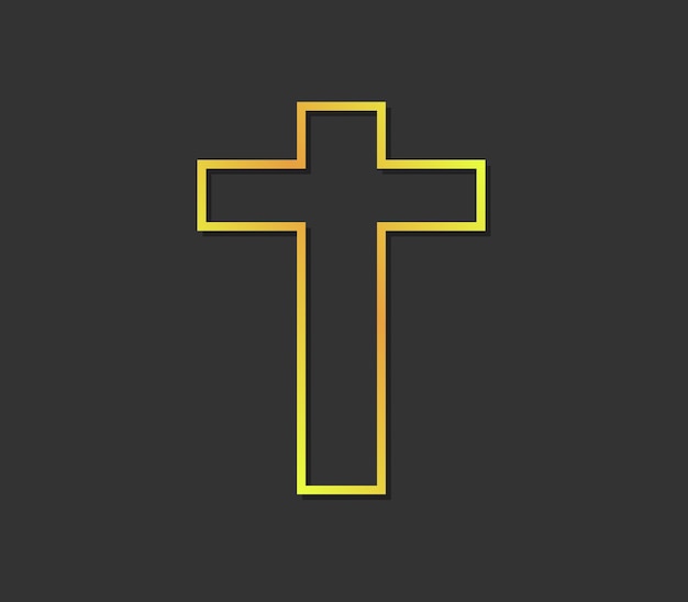 Illustrated religious cross