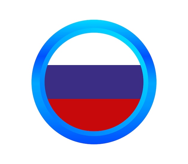 Illustrated russian flag