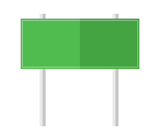 Vector illustrated signboard