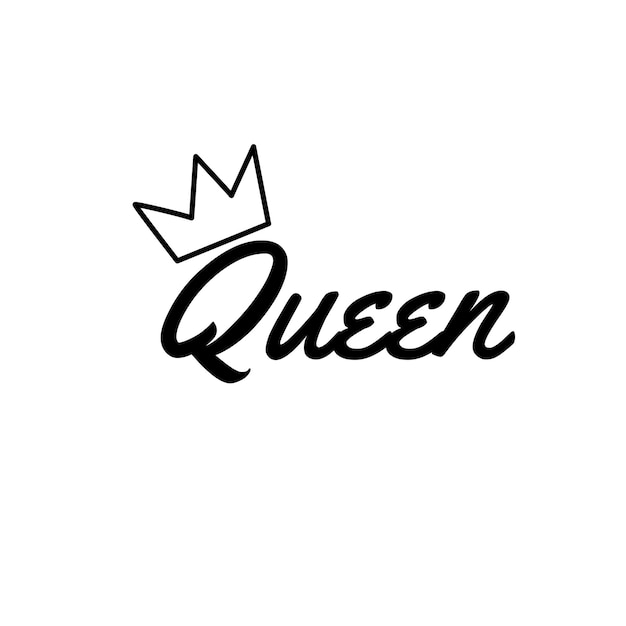 Illustrated Simple Queen Logo Design