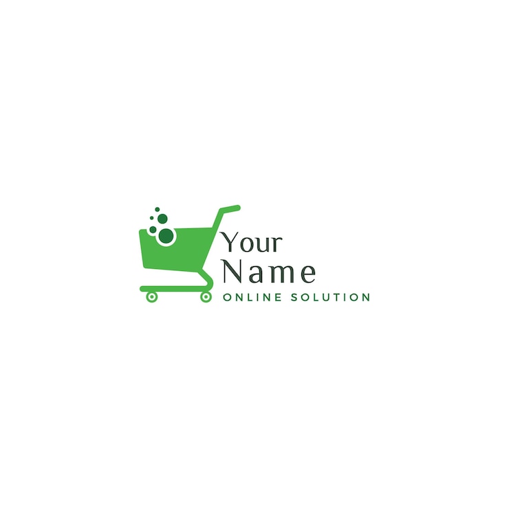 Vector illustrated tech logo design template