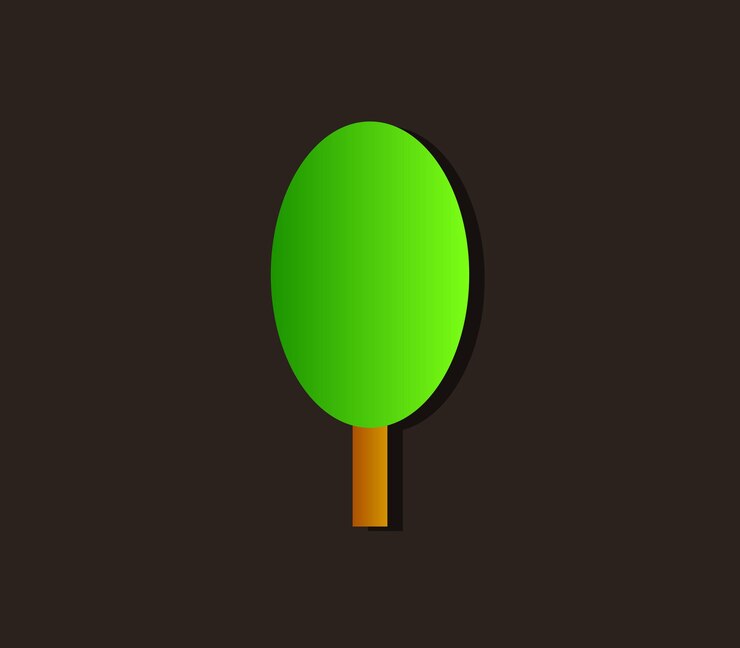 Vector illustrated tree