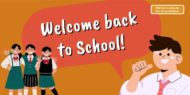 Illustrated Welcome back to school