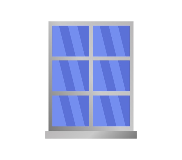 Vector illustrated window