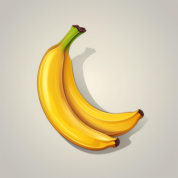 illustratie banaan vector fruit tropisch voedsel vers geel geïsoleerd element ingesteld schil nvt