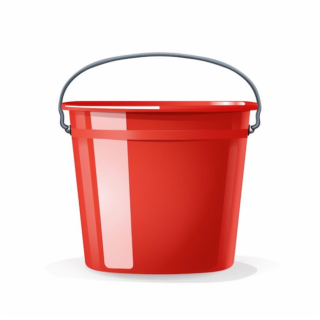 illustratie emmer vector ontwerp geïsoleerd object plastic pictogram container apparatuur leeg